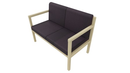 Banquette Noé 2 places avec accoudoirs